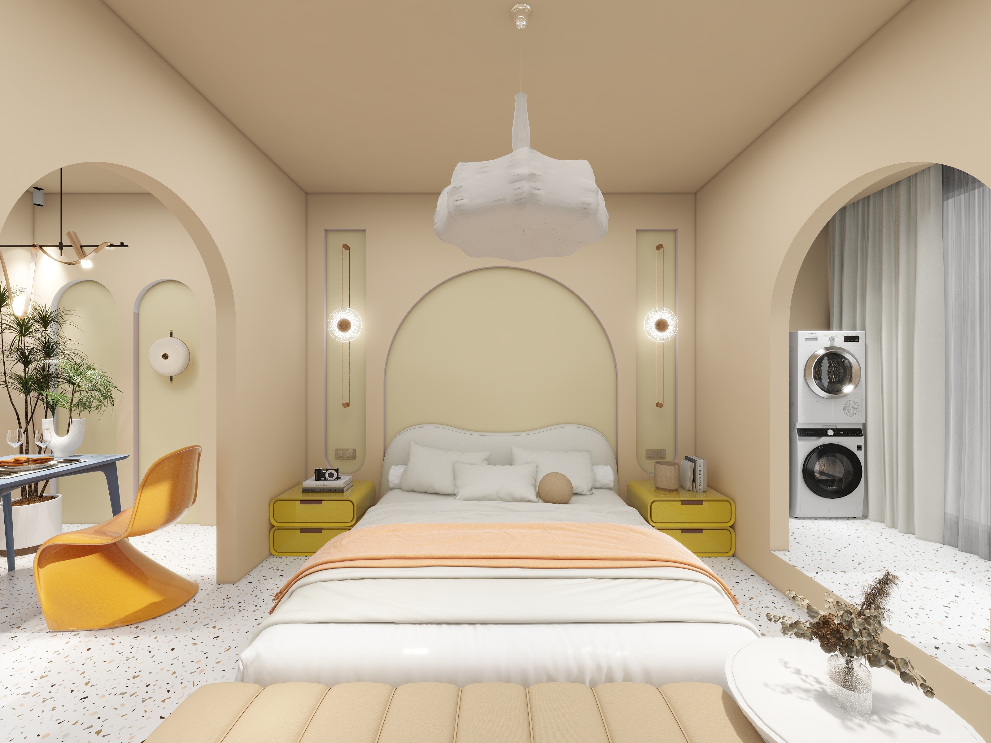 丿Natalia-滨江双塔橘色调风格-装修设计方案