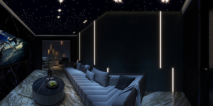 元一风水空间设计机构-崛起翎云府-地下室-装修设计方案