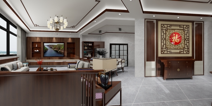 香之瑞设计-东门别墅－新中式-装修设计方案