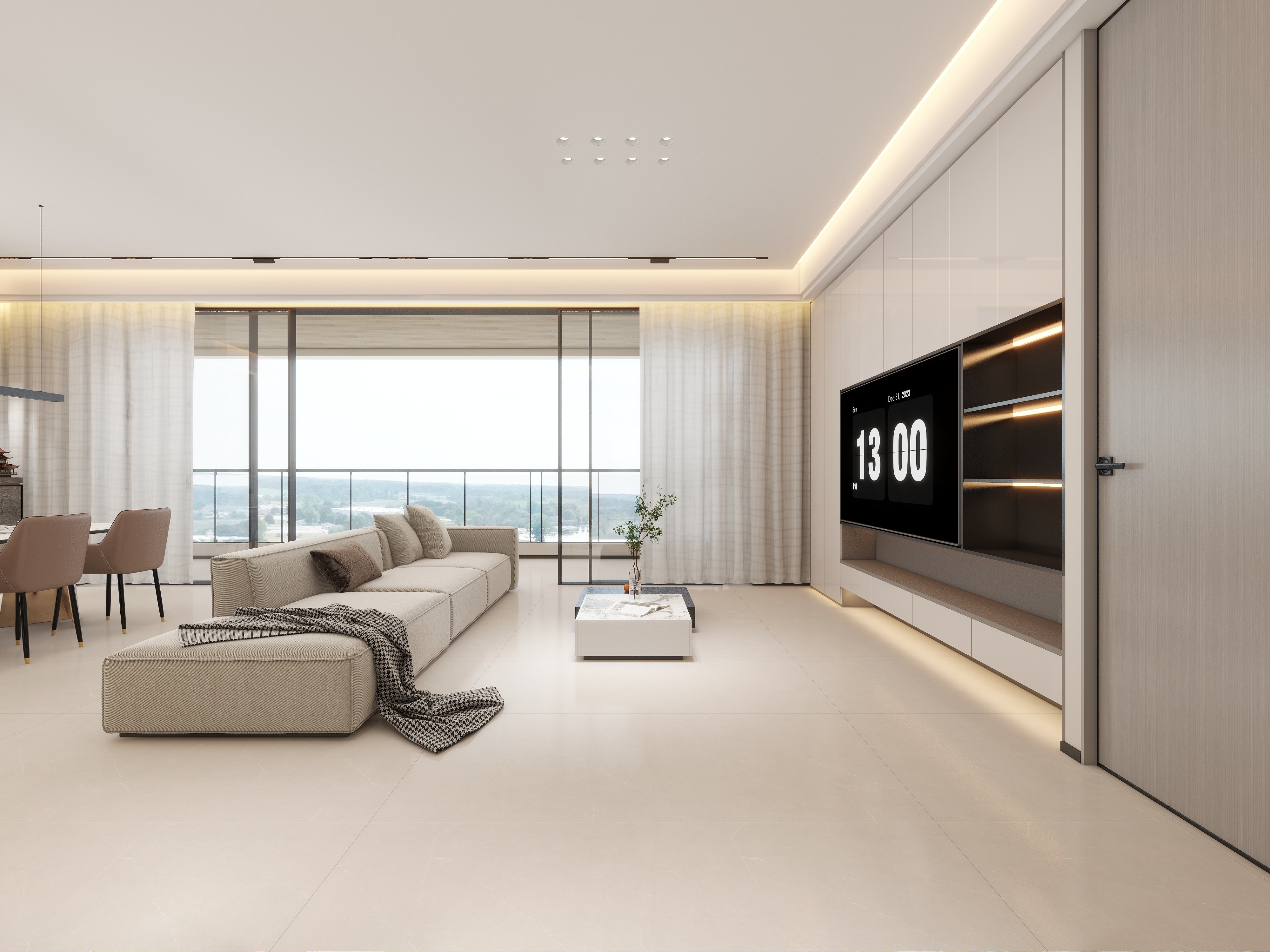 伟7213-华侨城长江公馆223㎡4室装修效果图