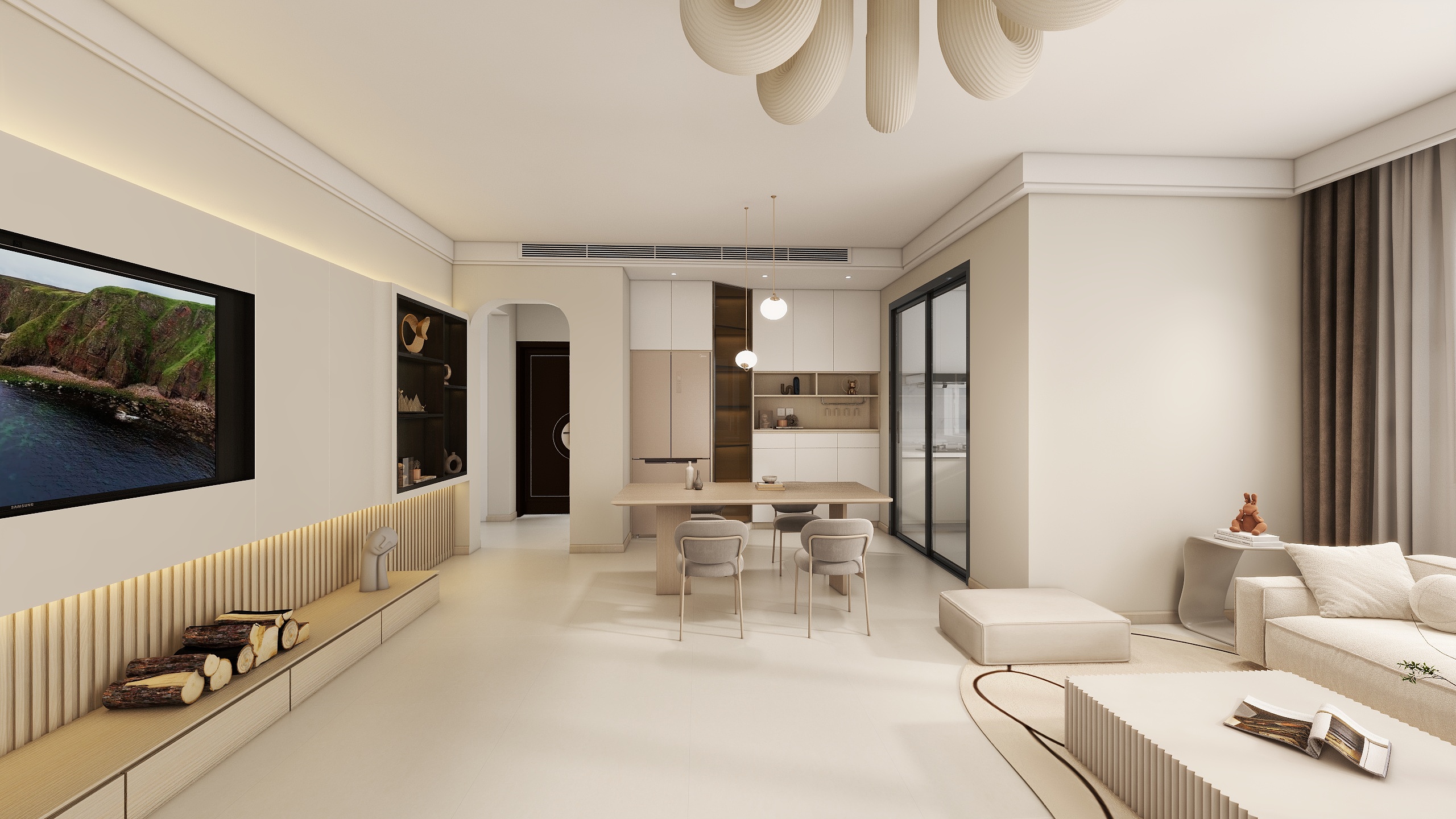 栀子花|全案设计-龙湖天玺7栋平层装修效果图