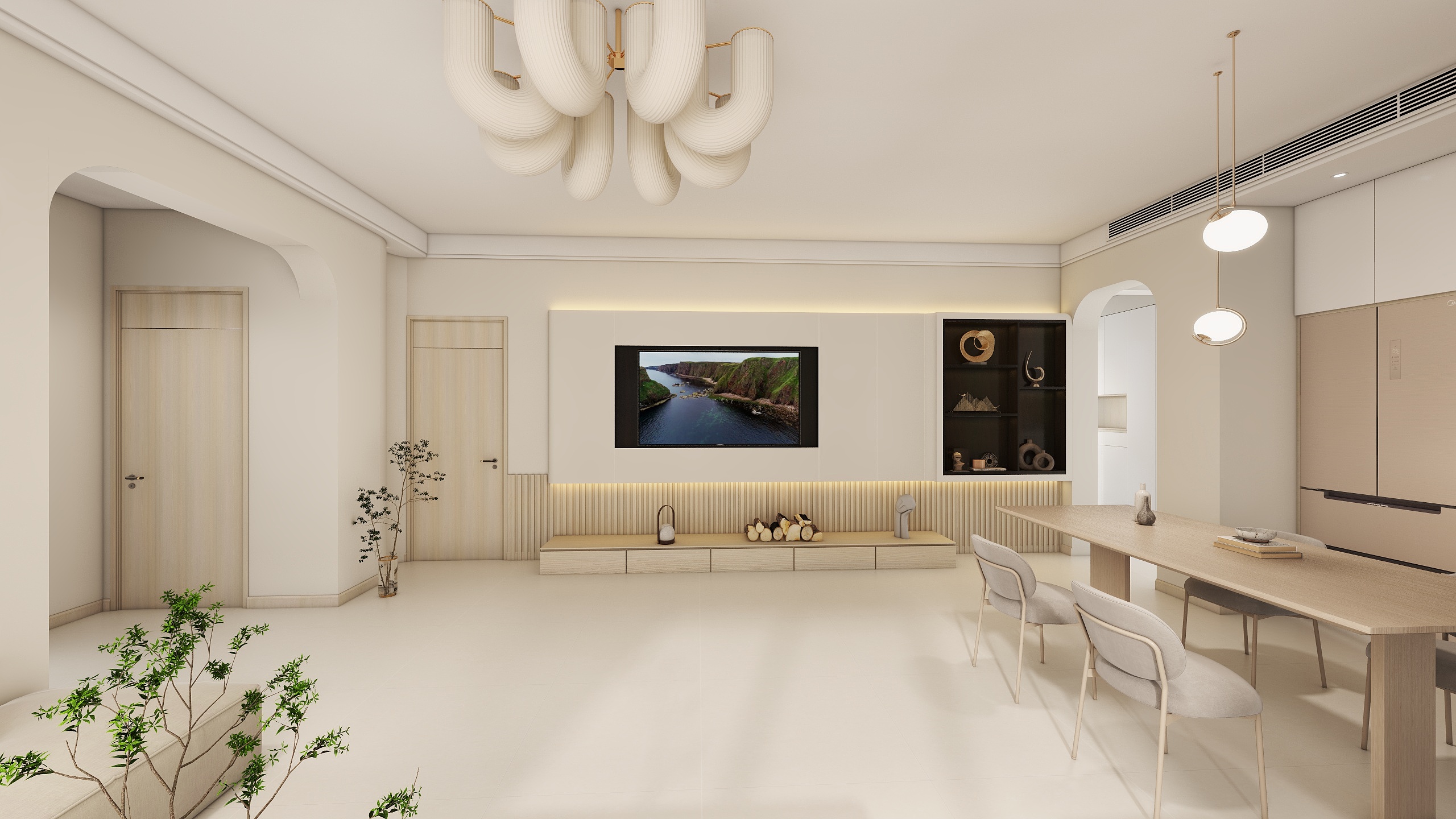 栀子花|全案设计-龙湖天玺7栋平层装修效果图