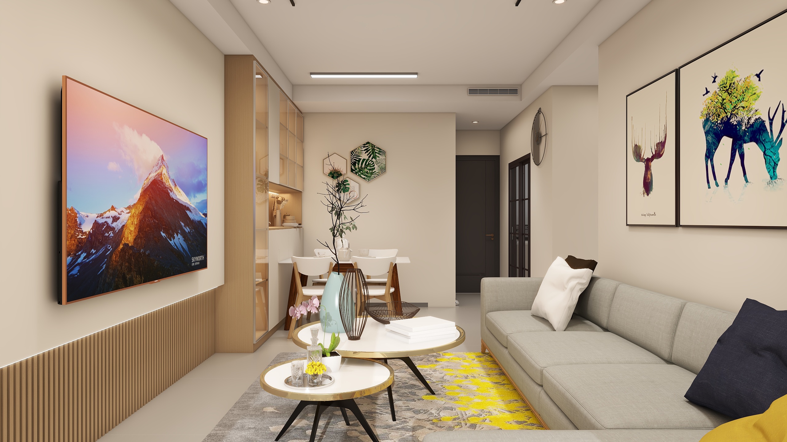 我爱蛋炒饭ZCch-硬装专业等级考核户型-装修设计方案