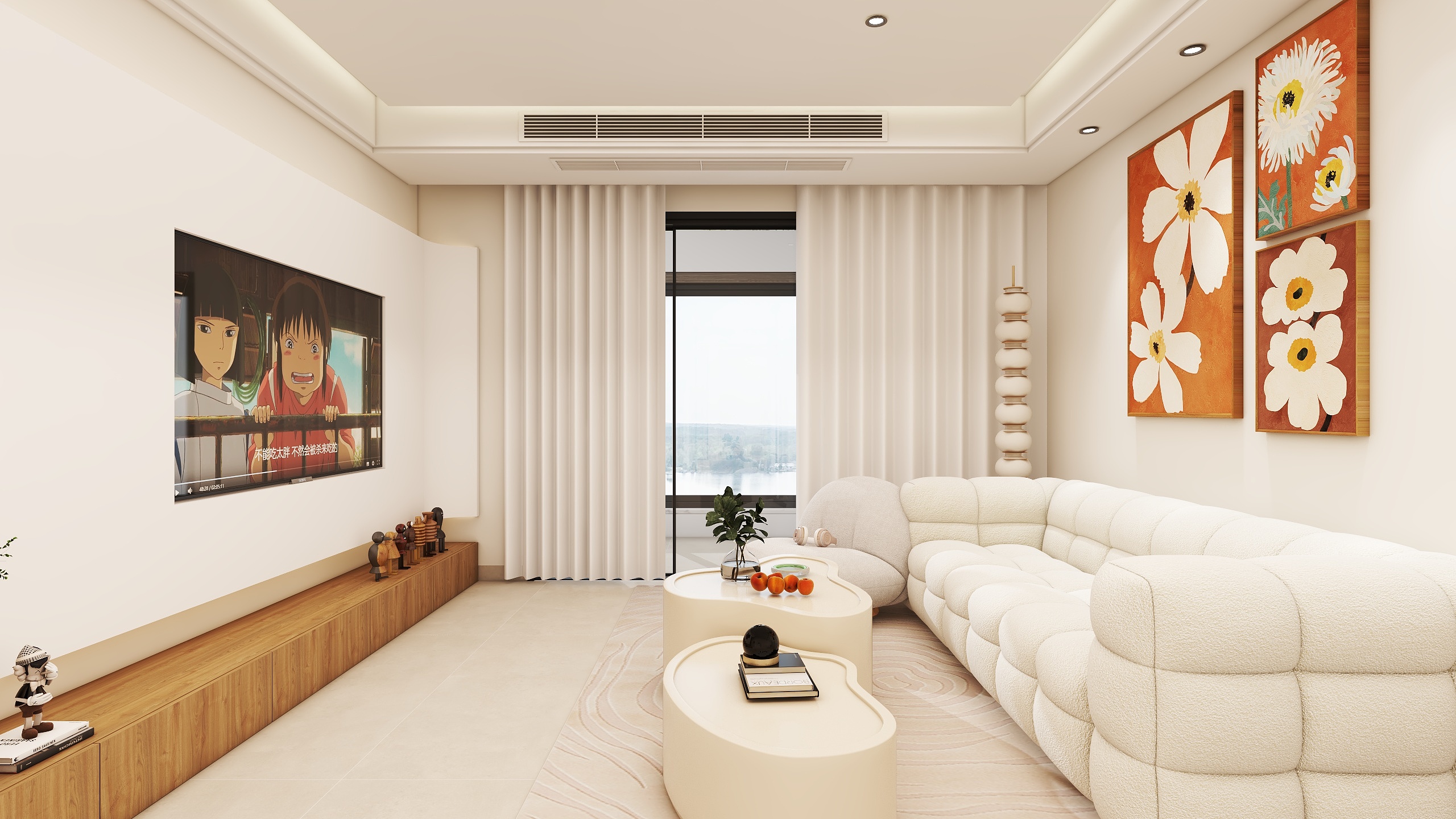 廖海森-日式128㎡4室装修效果图