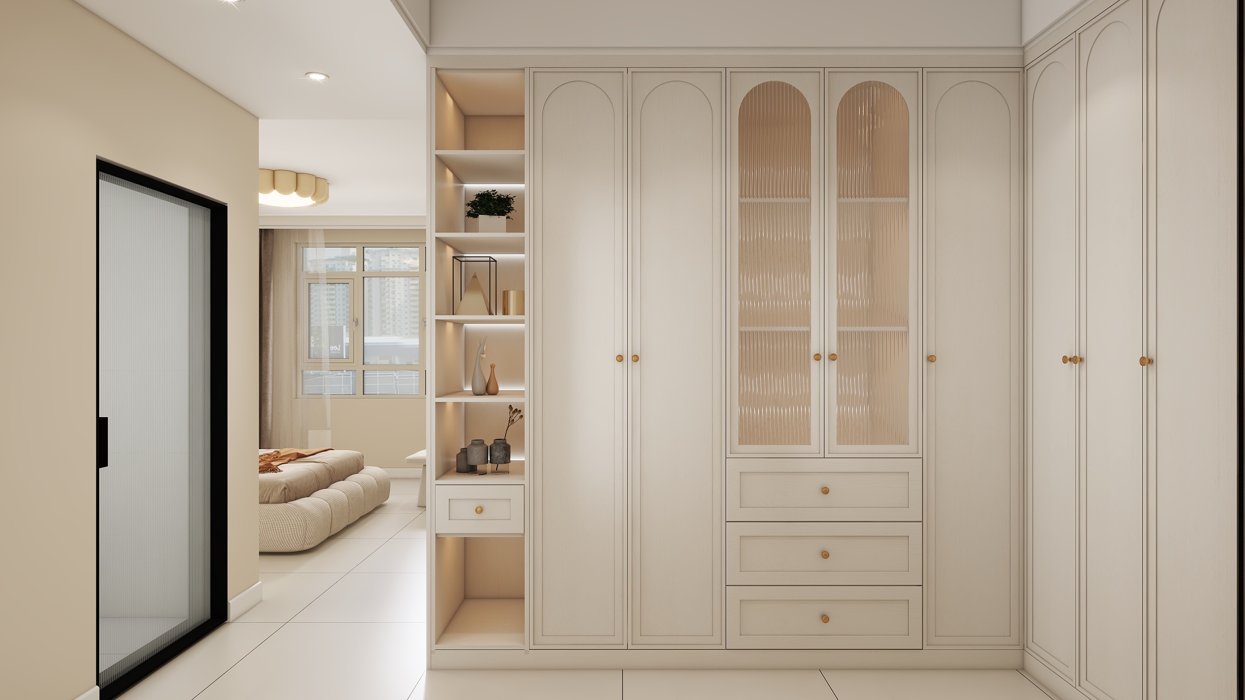 全屋定制设计321-裕融城G9  奶油 134㎡4室-装修设计方案