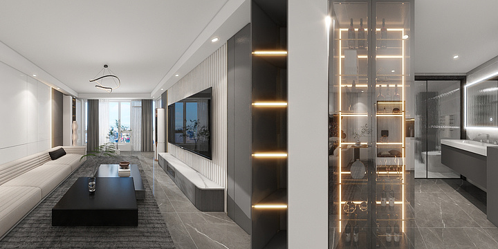 1SJ设计-黑白灰-装修设计方案