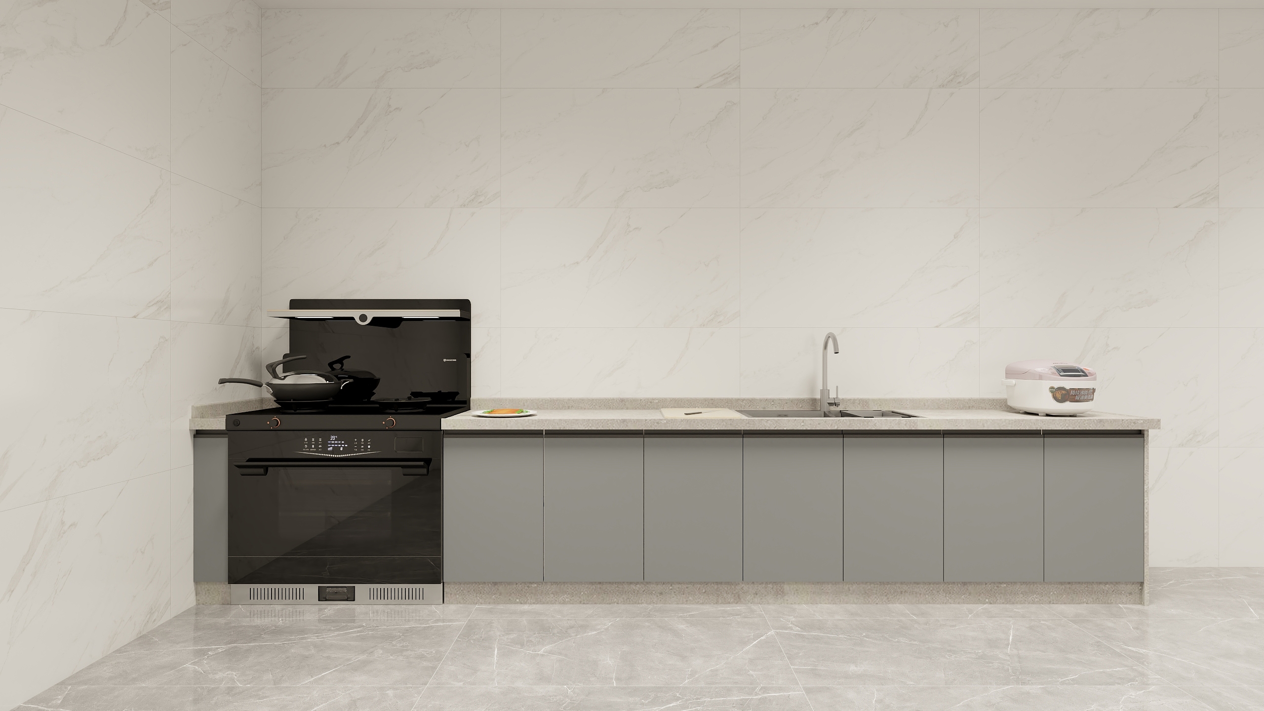 中睿板川整装设计-王老板-丰顺自建房-厨房-装修设计方案