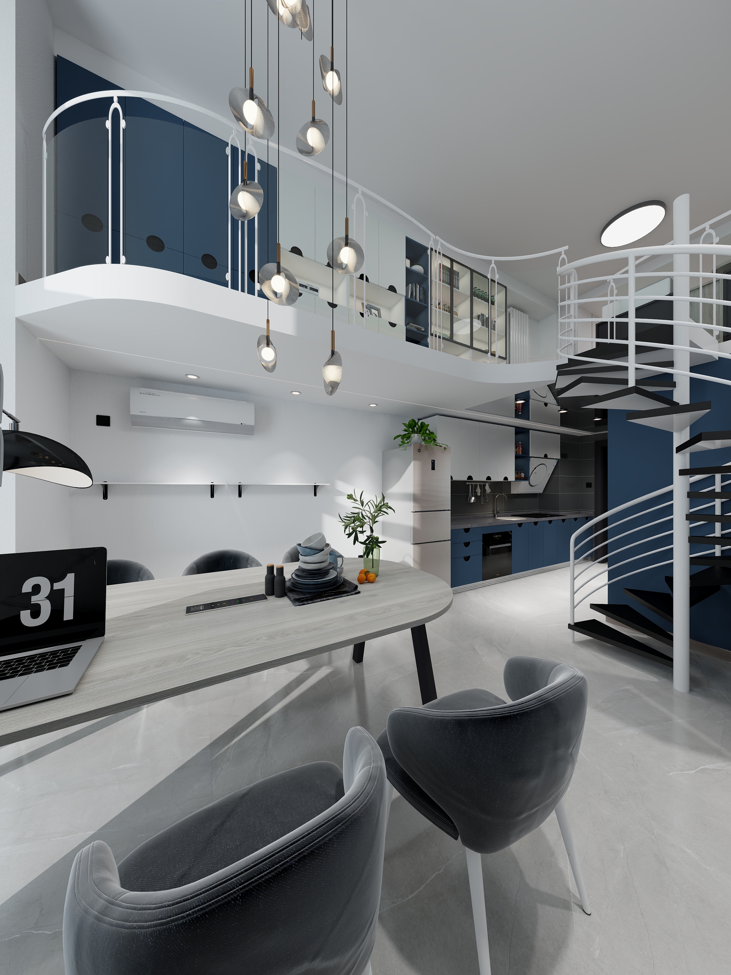 陈晓琛-假日星辰~LOFT公寓1卫1厨1阳-装修设计方案