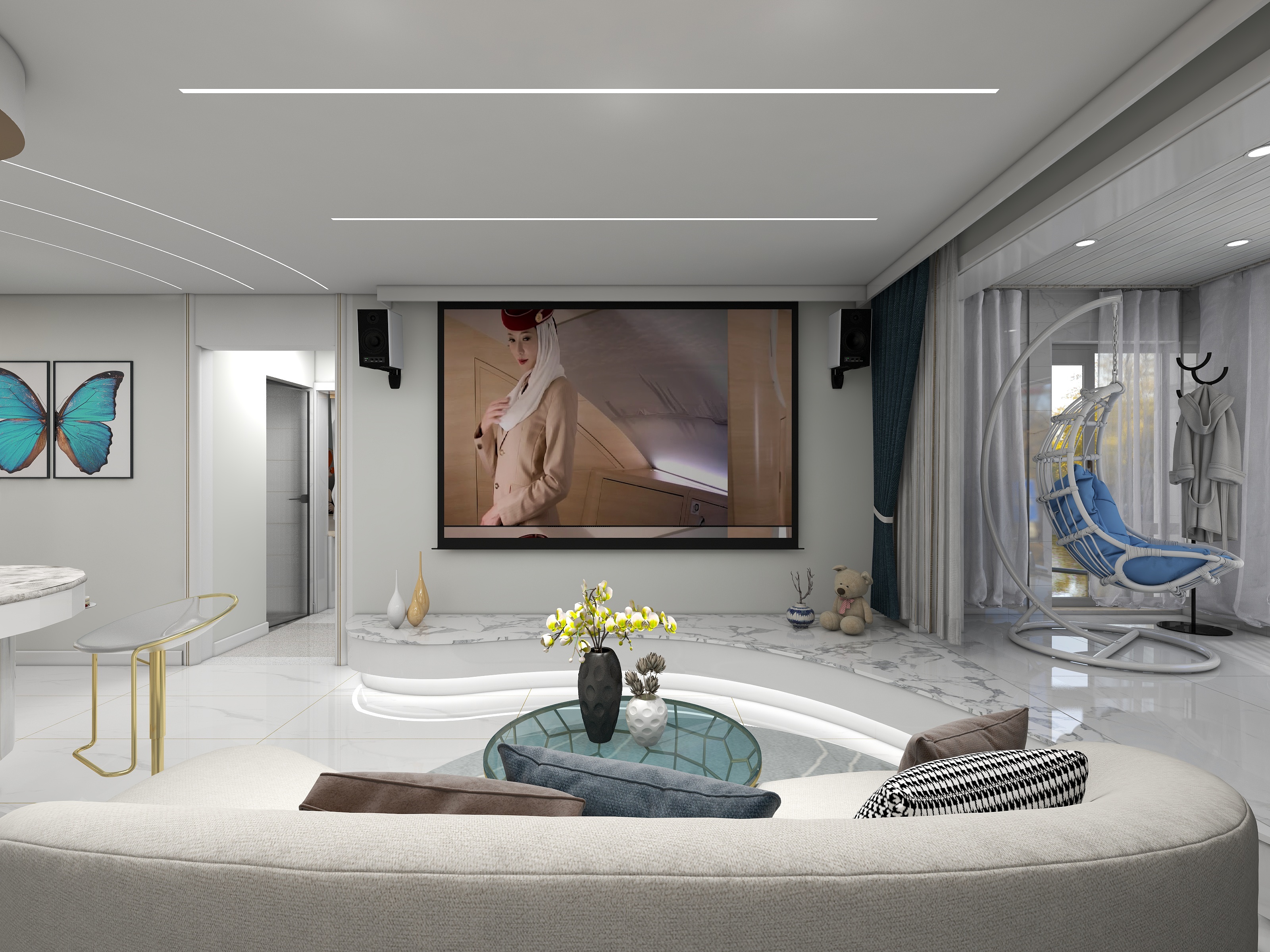 郜炫-极简2居海棠湾民宿完工-装修设计方案