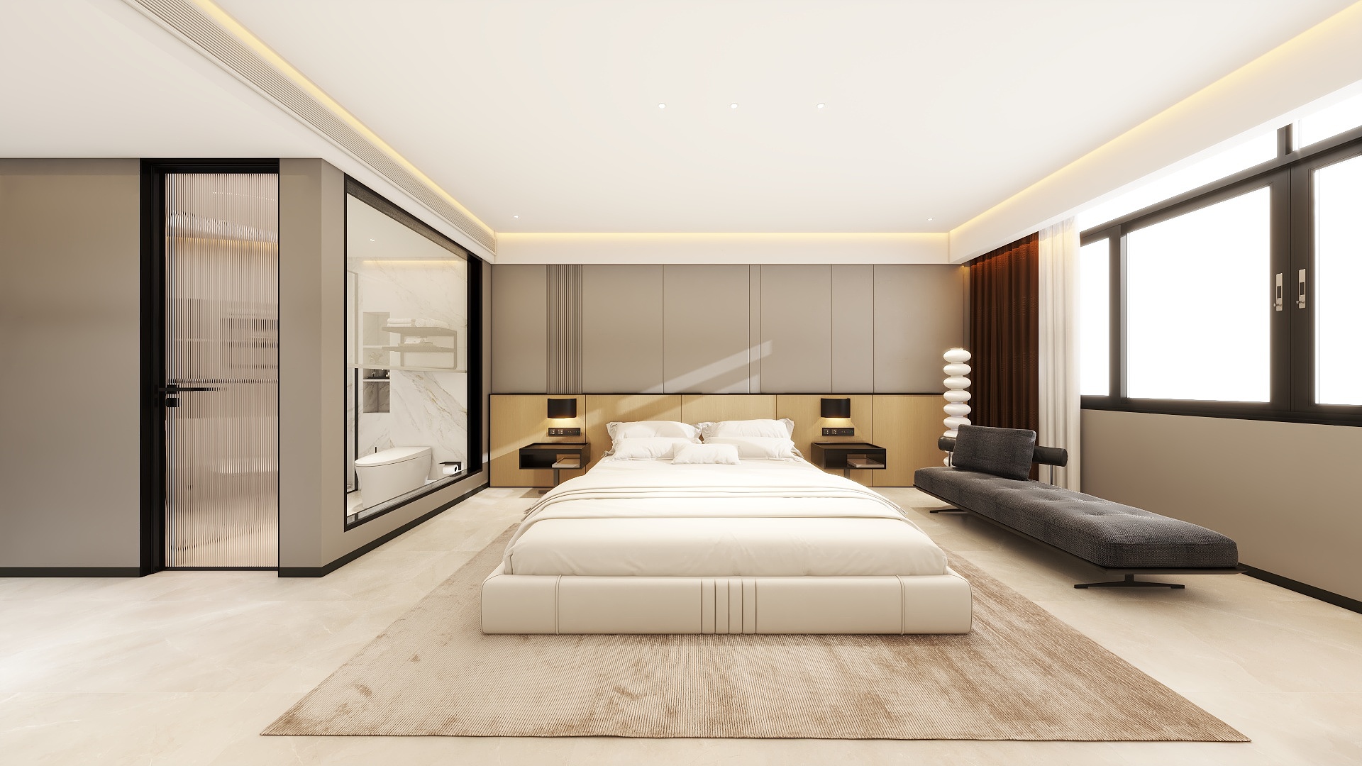 子设计-现代酒店套房-装修设计方案