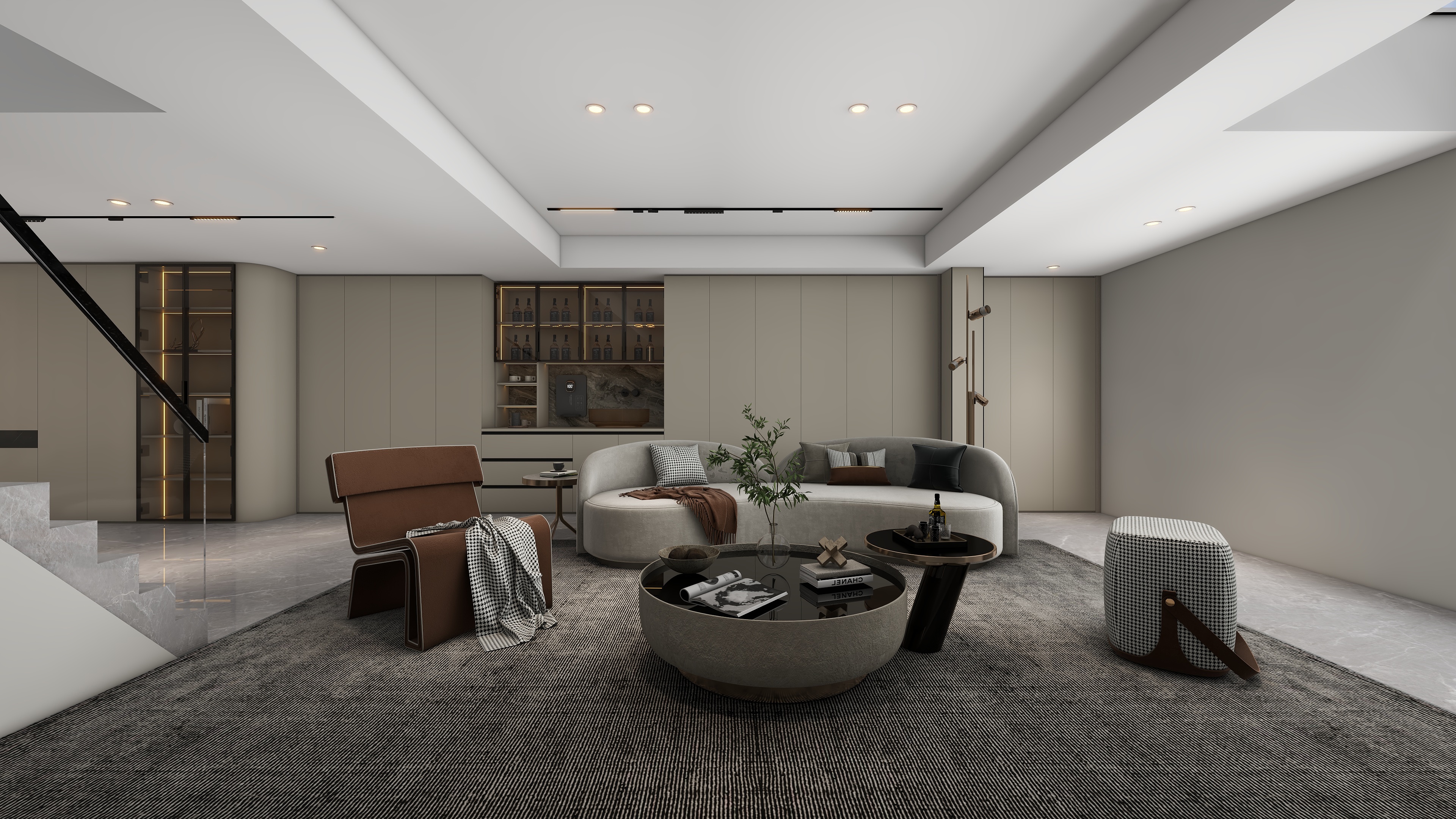 皇朝家居Royal杭州拎包项目-香悦和鸣叠排-01户型地下室-装修设计方案