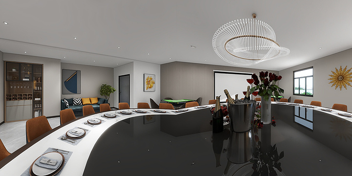 伍朝富-酒楼包间-装修设计方案