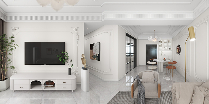 全案设计师Mr.寇-吾悦华府高层02法式-装修设计方案