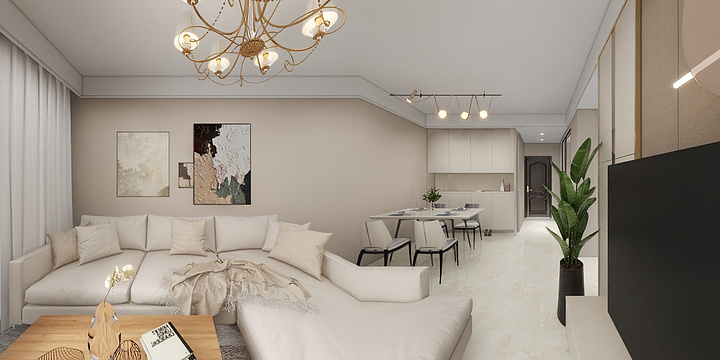 1510*OlCP-海德公园80㎡3室-装修设计方案