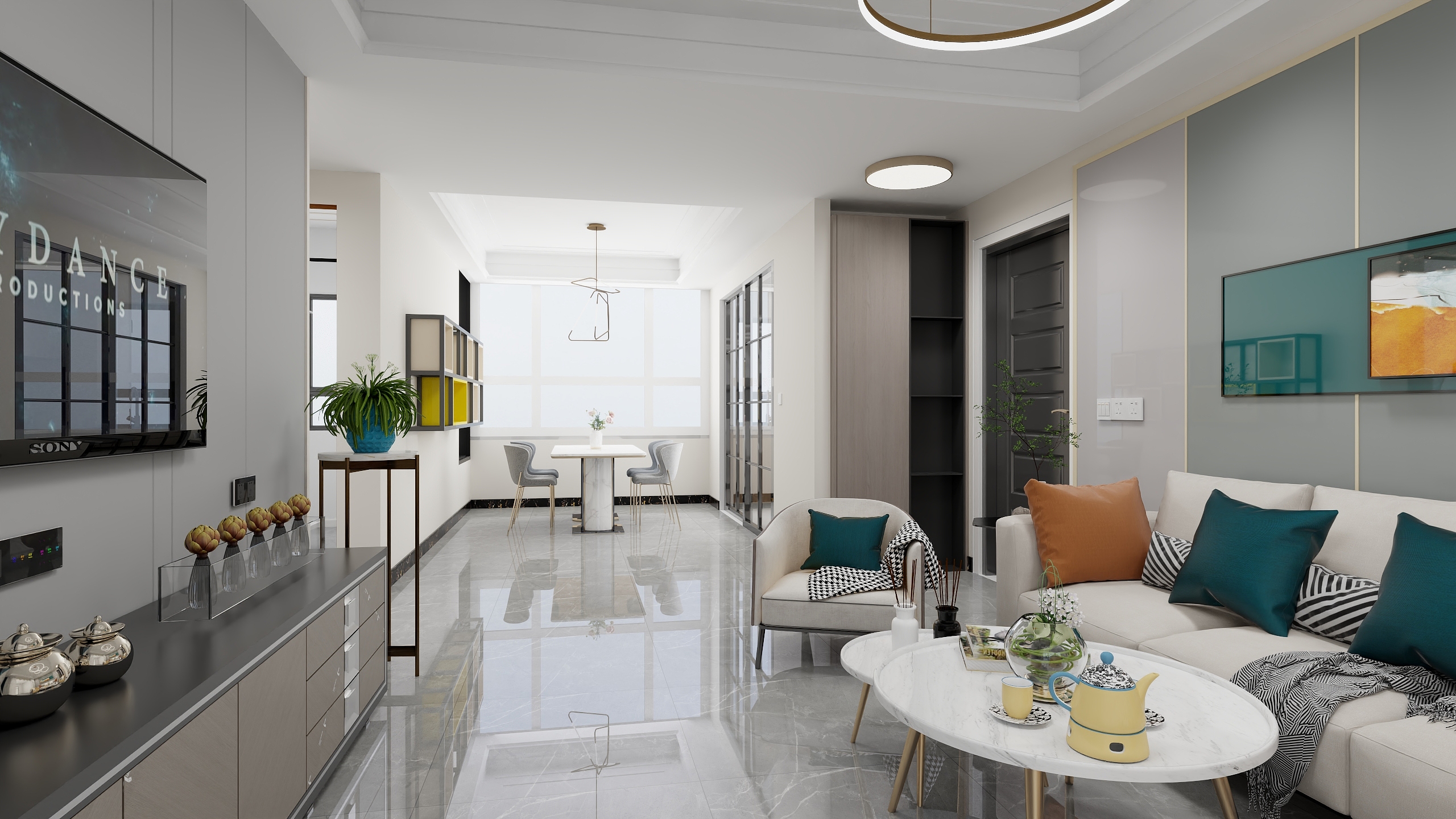 陌VteD-现代简约119㎡1室-装修设计方案