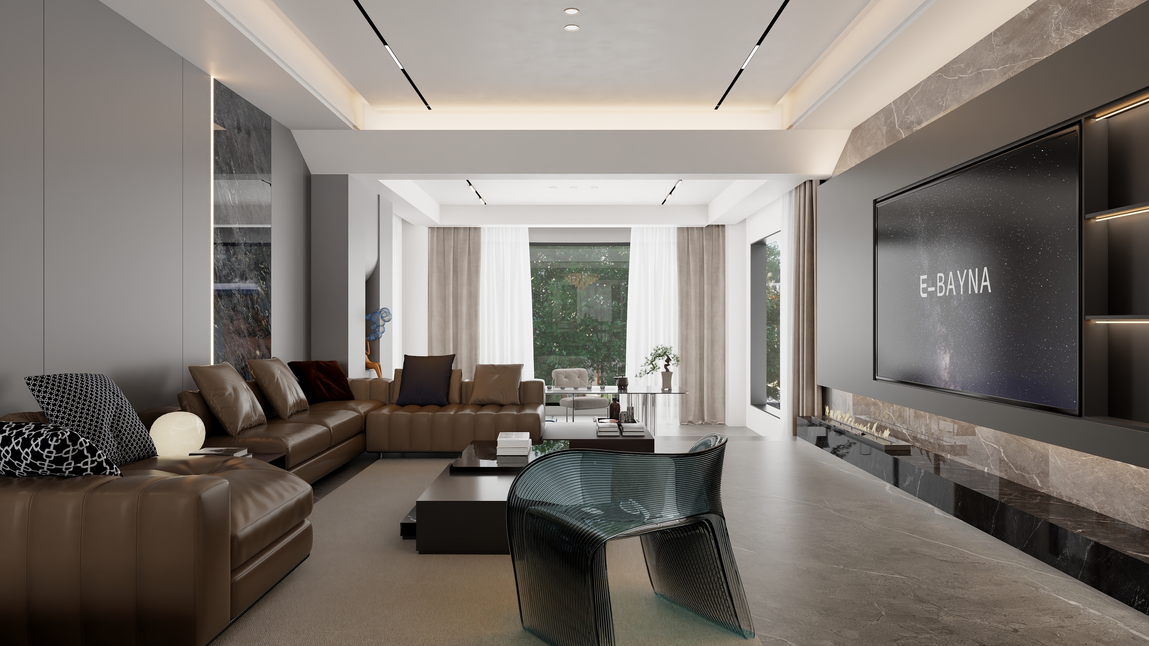 书涵|Harder-【星河湾】343m²现代轻奢四室装修效果图