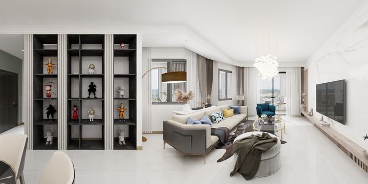 刘振-中建翰林苑133㎡3室-装修设计方案