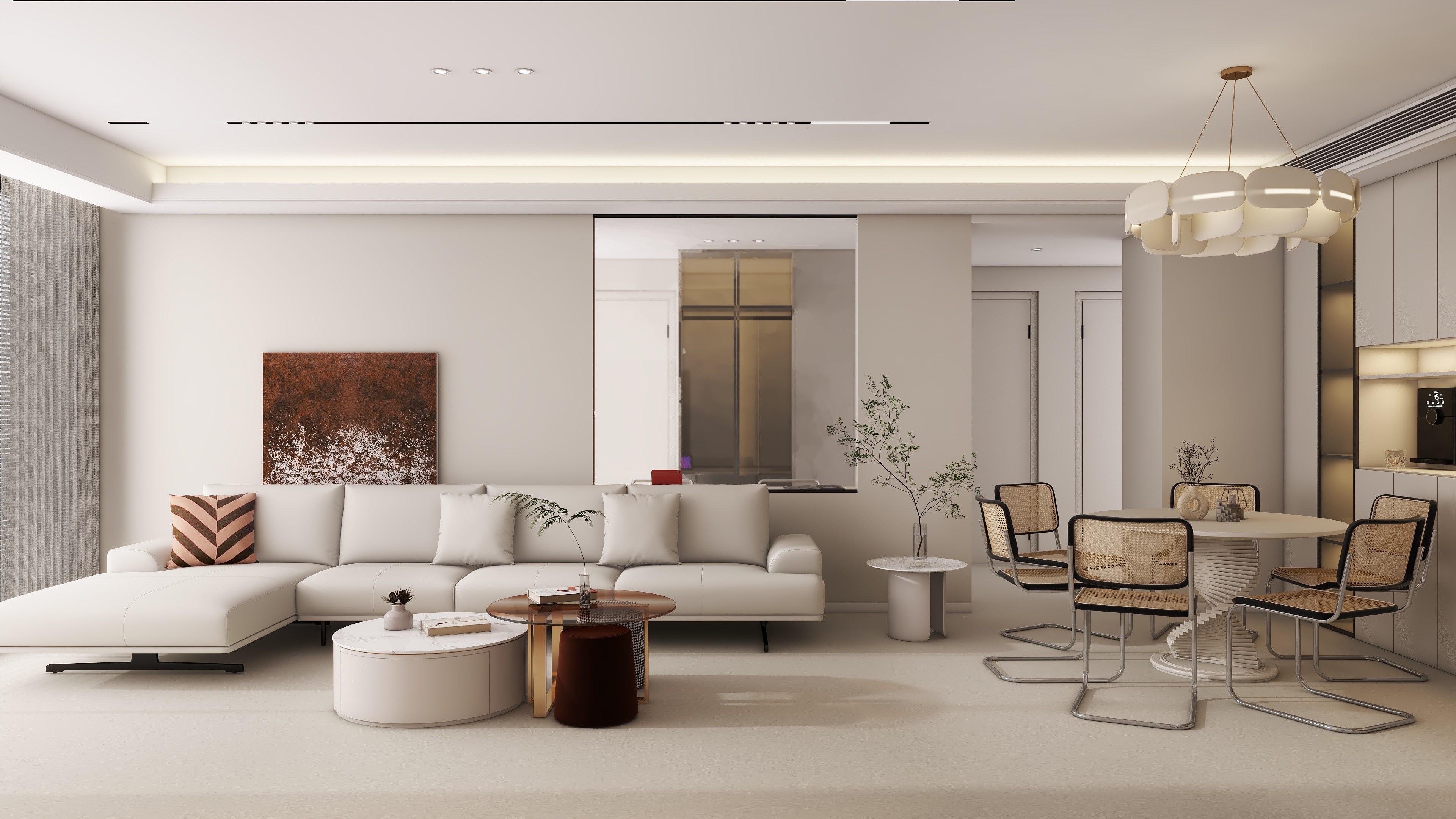 星空设计500一套-现代简约116㎡5室装修效果图