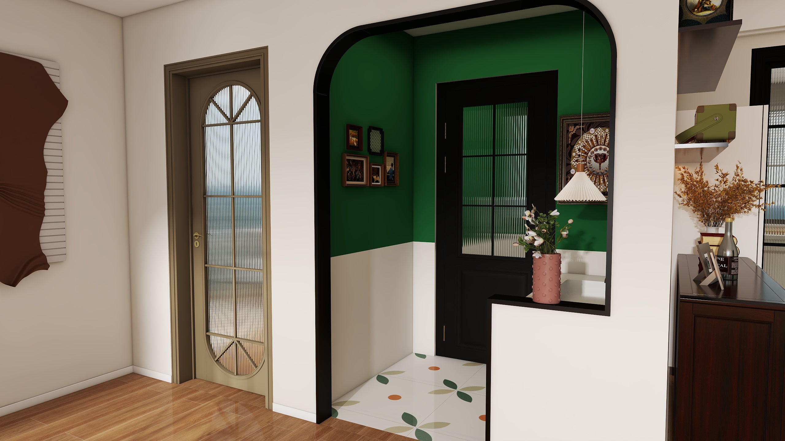 LYJ设计工作室-127㎡3室装修效果图