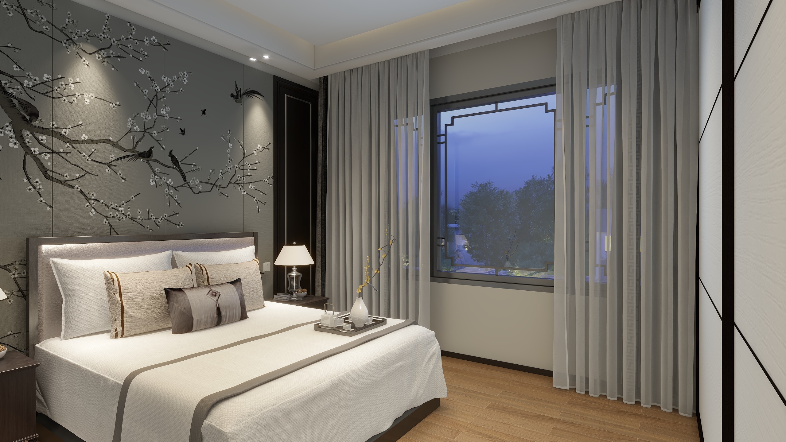 阿邦@视觉设计-松潘酒店四楼主人房-装修设计方案