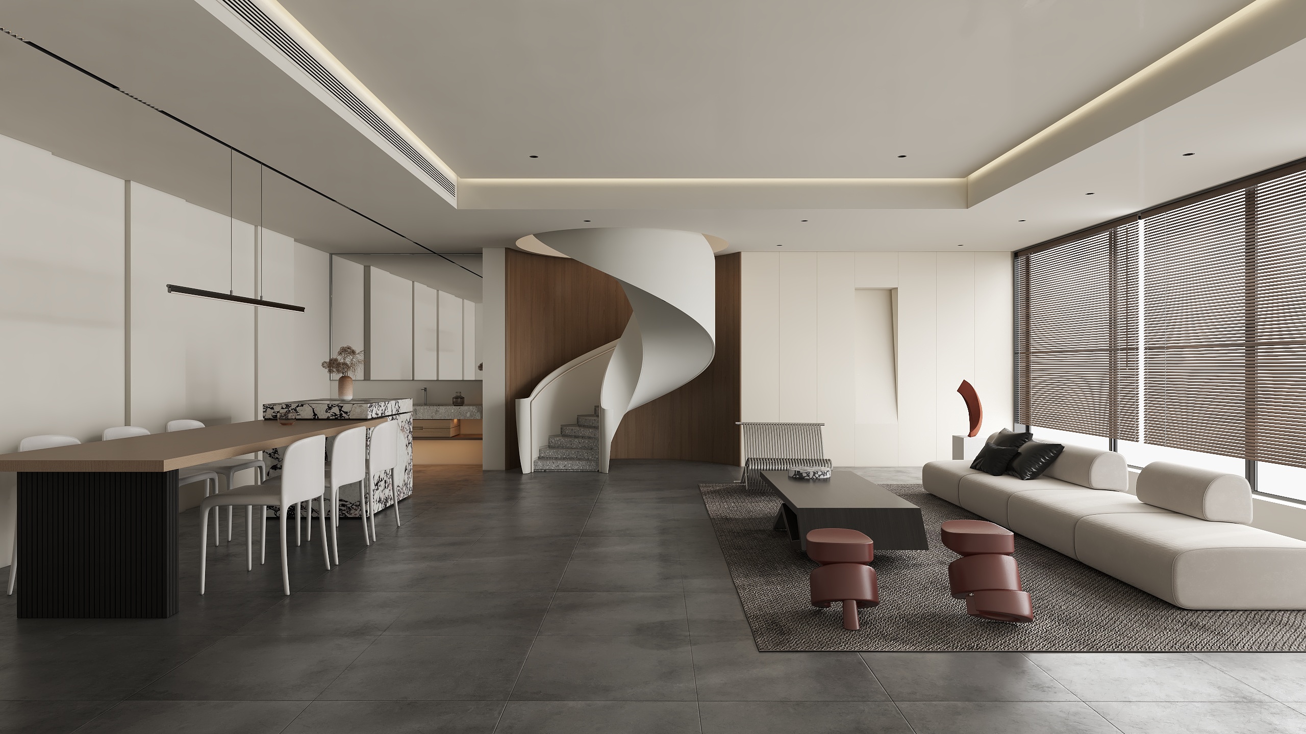 三中灯火挽秋月-T·DESIGN丨地下室练习-装修设计方案