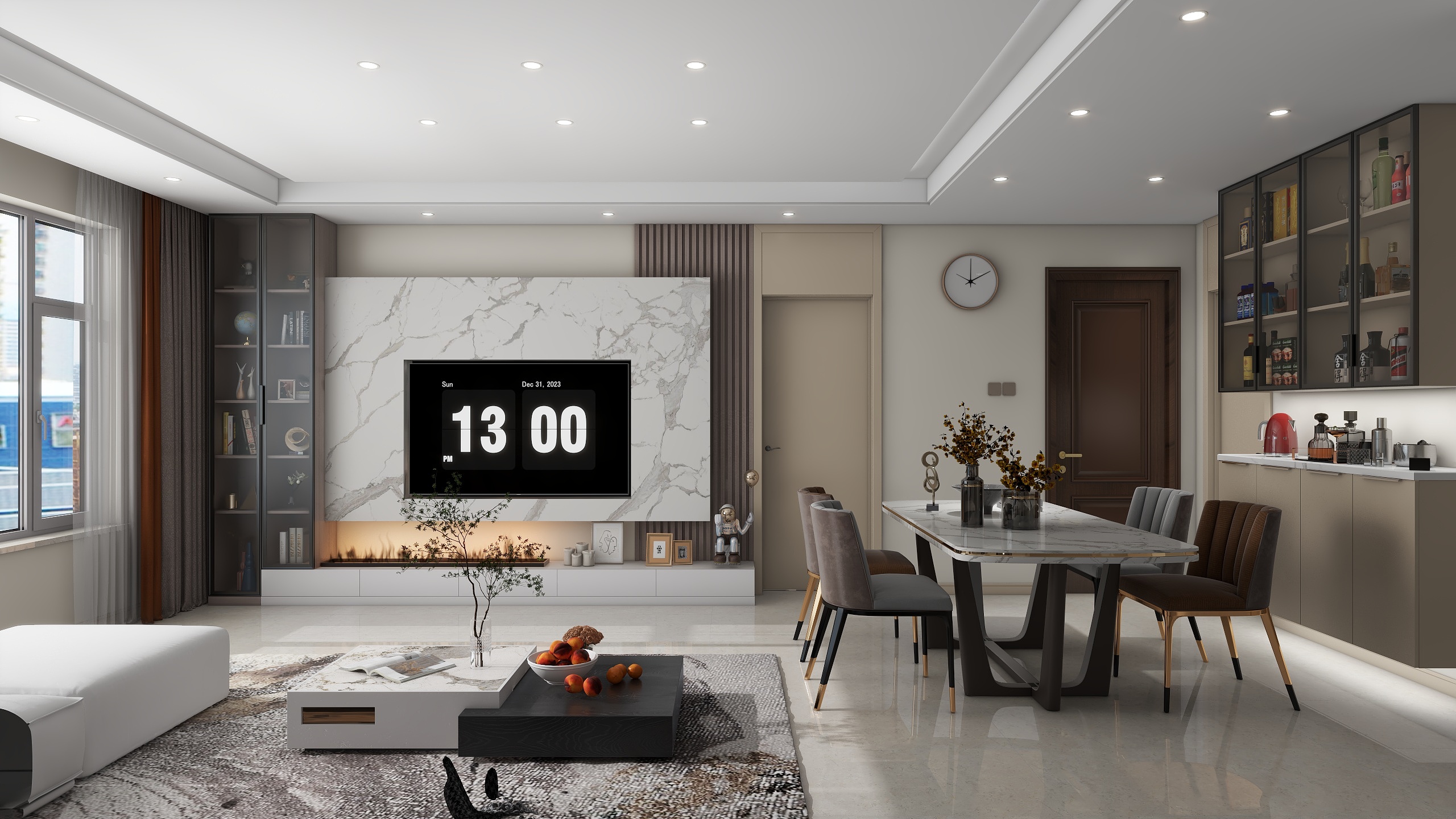 长春糖炒栗子-104㎡3室-装修设计方案