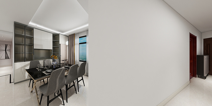 海南兴方建筑装饰工程有限公司-四季康城现代方案-装修设计方案