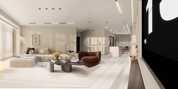 初度-302（现代奶油风格）3-装修设计方案