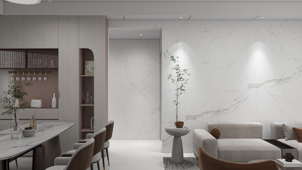 自由步途空间-银盛华府102㎡4室-装修设计方案