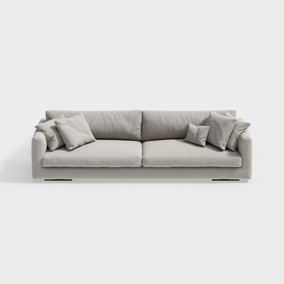 Cream style Multi-person sofa