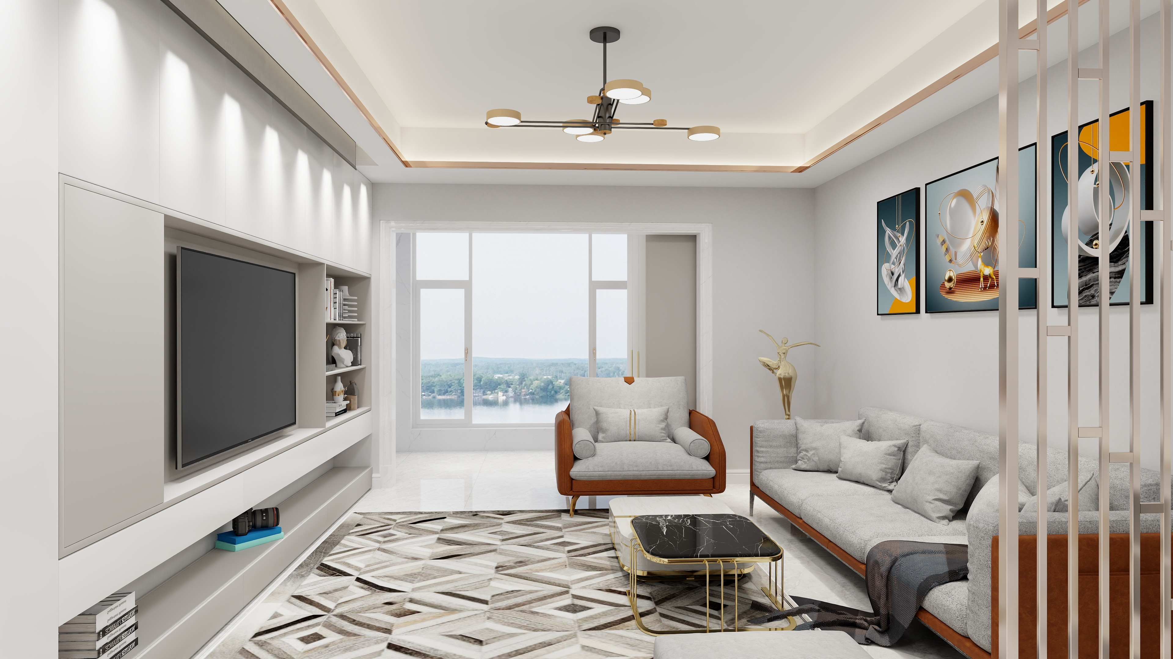 世纪主题-水岸学府134㎡3室-装修设计方案