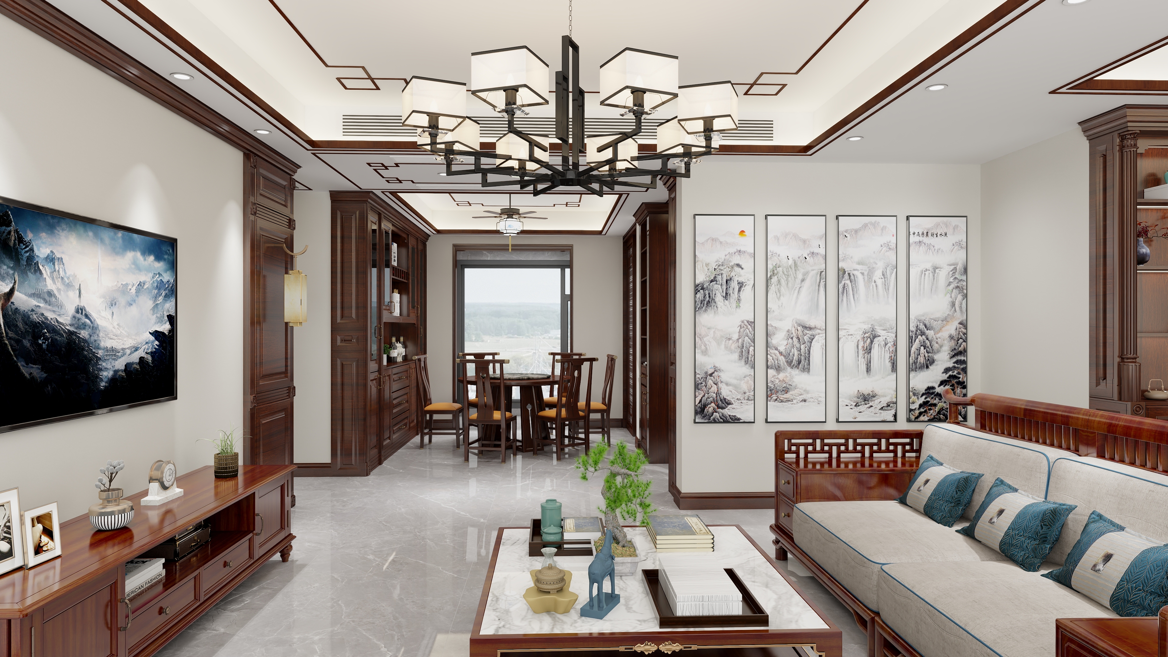 世纪主题-美的梧桐庄园151㎡4室-装修设计方案