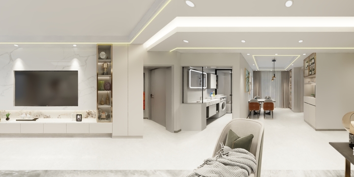 拜城县恒广装饰工程有限公司-华新公馆10-1004申艳-装修设计方案