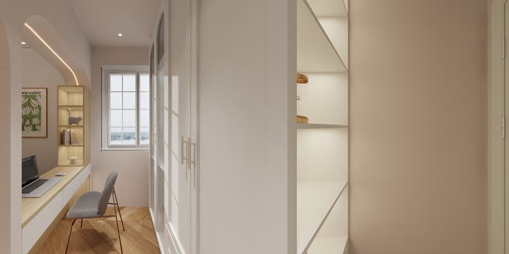 *LIN*-61平米奶油风（广东客户订单）-装修设计方案