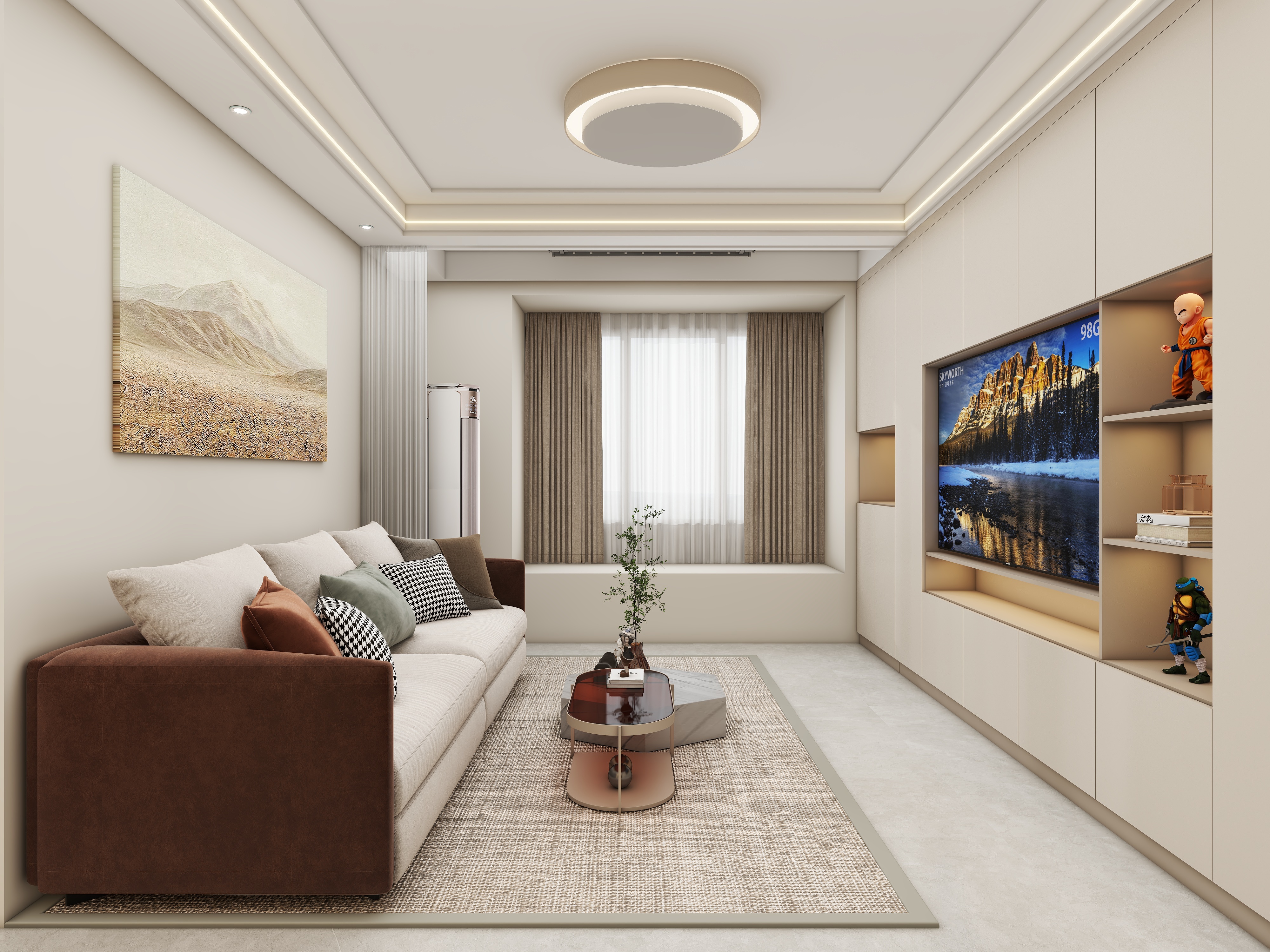 壹诺设计工作室-现代简约装修效果图