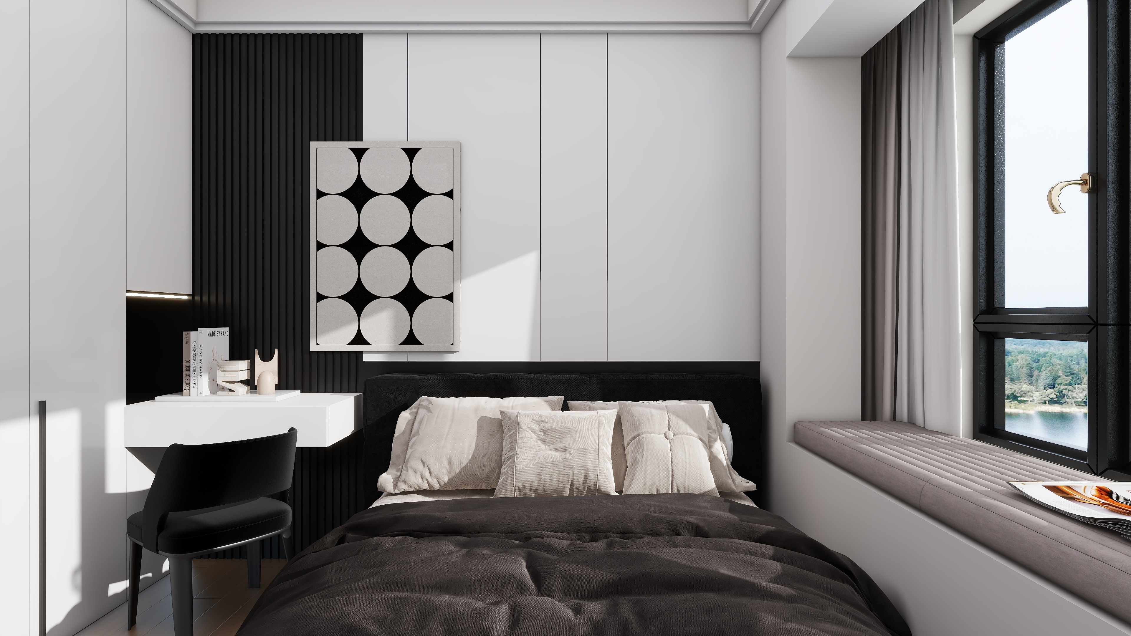 Jerry-空间设计-91㎡3室装修效果图