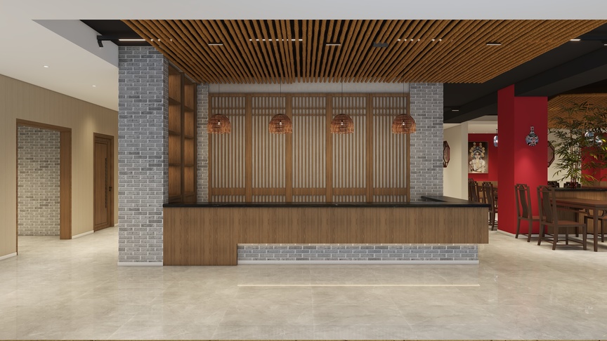 向阳空间表现-太古里餐厅装修效果图