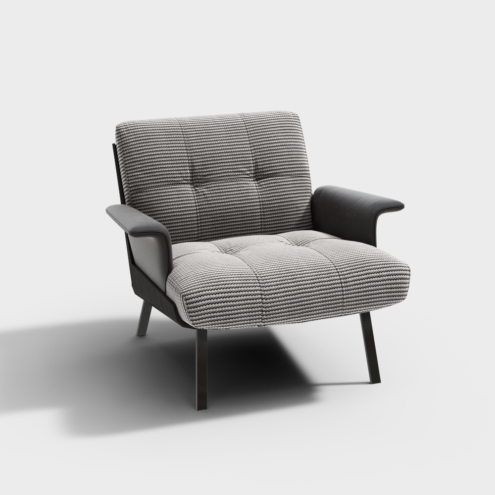 意式休闲椅3D模型