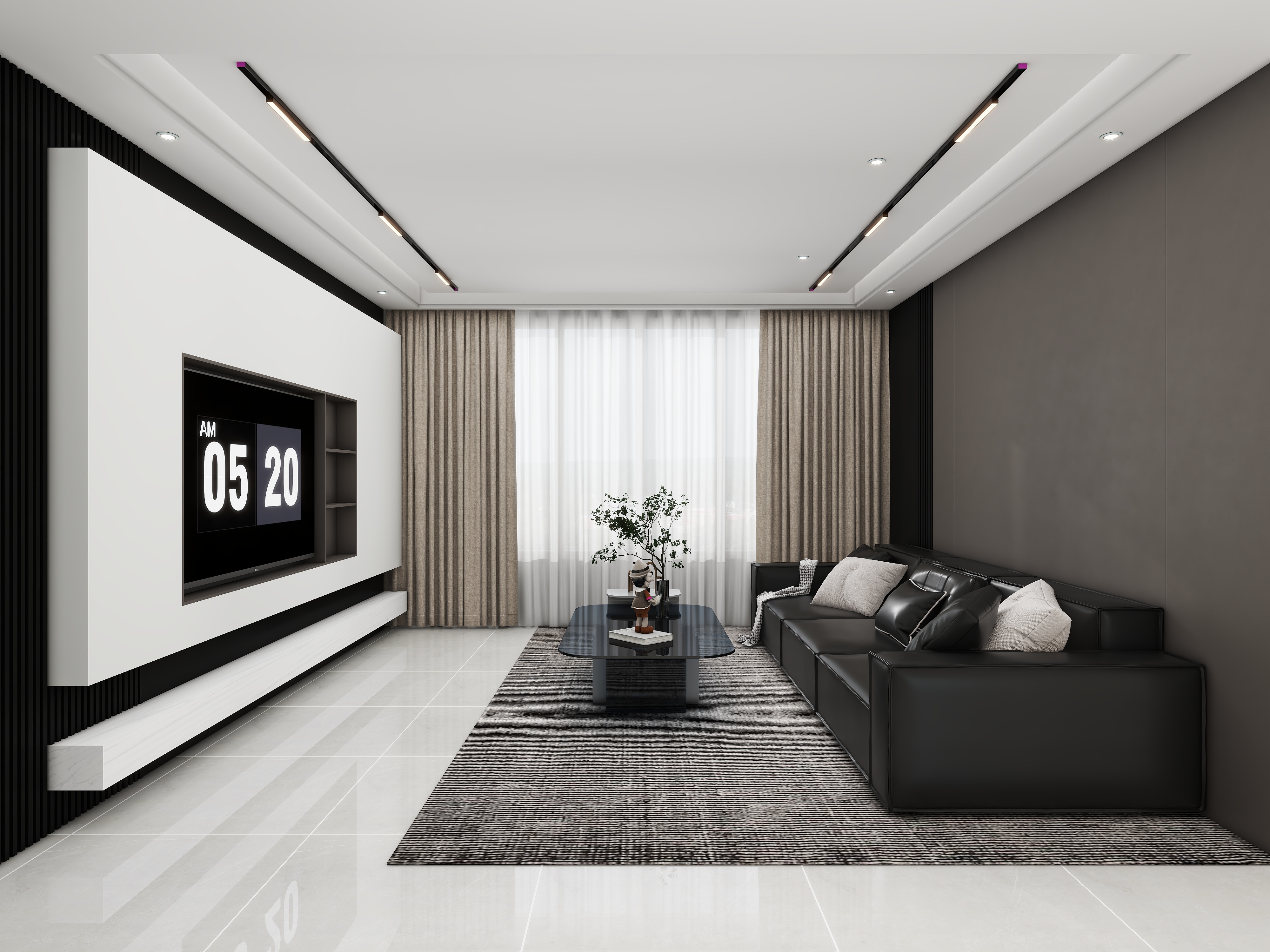 壹诺设计工作室-现代简约装修效果图