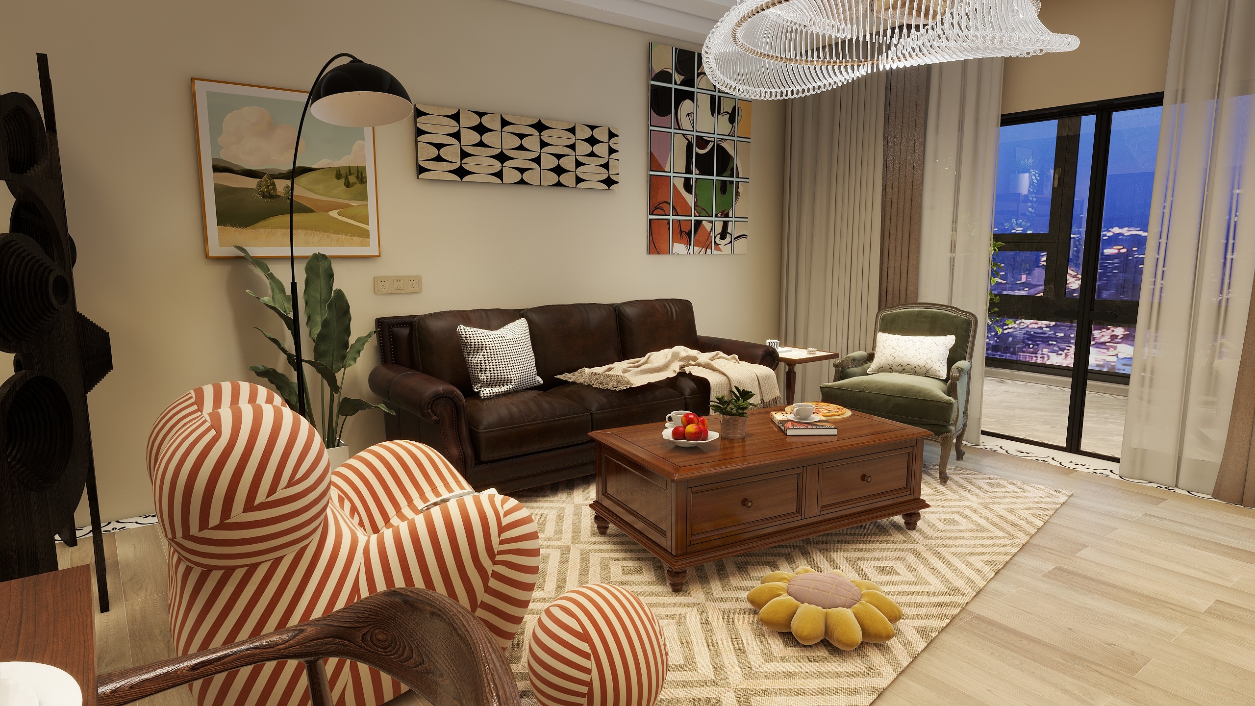 露华浓.-保利东湾55㎡装修效果图