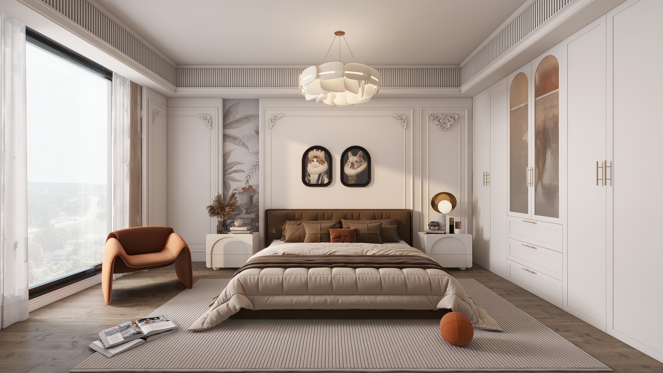 创图设计-法式卧室-装修设计方案