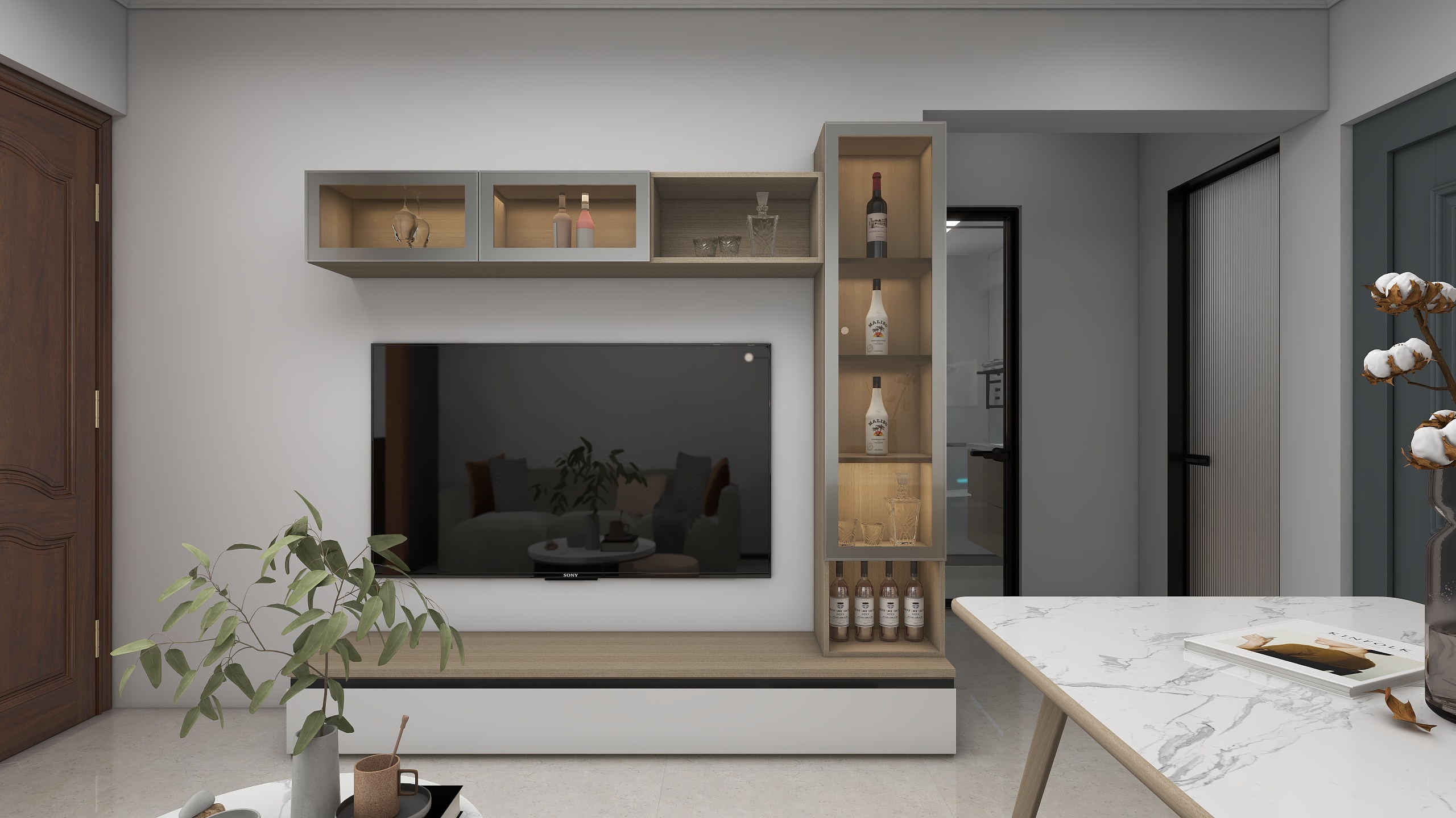 丶蔚蓝-石丰花园48㎡2室-装修设计方案