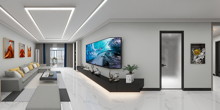 河北欧建建筑装饰有限公司-增光佳苑128㎡3室-装修设计方案