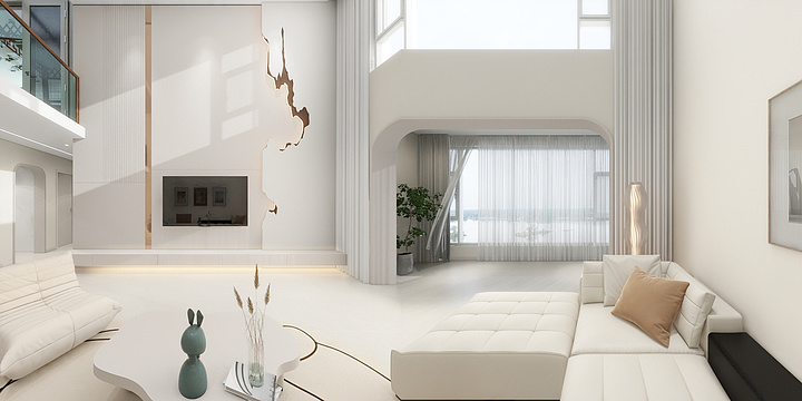 马荣Designer-《紫金名门》奶油风|155平四居-装修设计方案