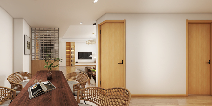 北欧风格+侘寂微水泥-装修设计方案