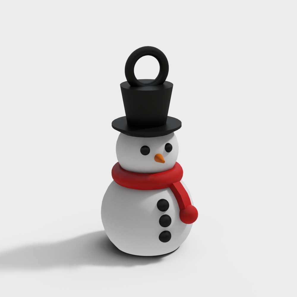 现代雪人装饰摆件
