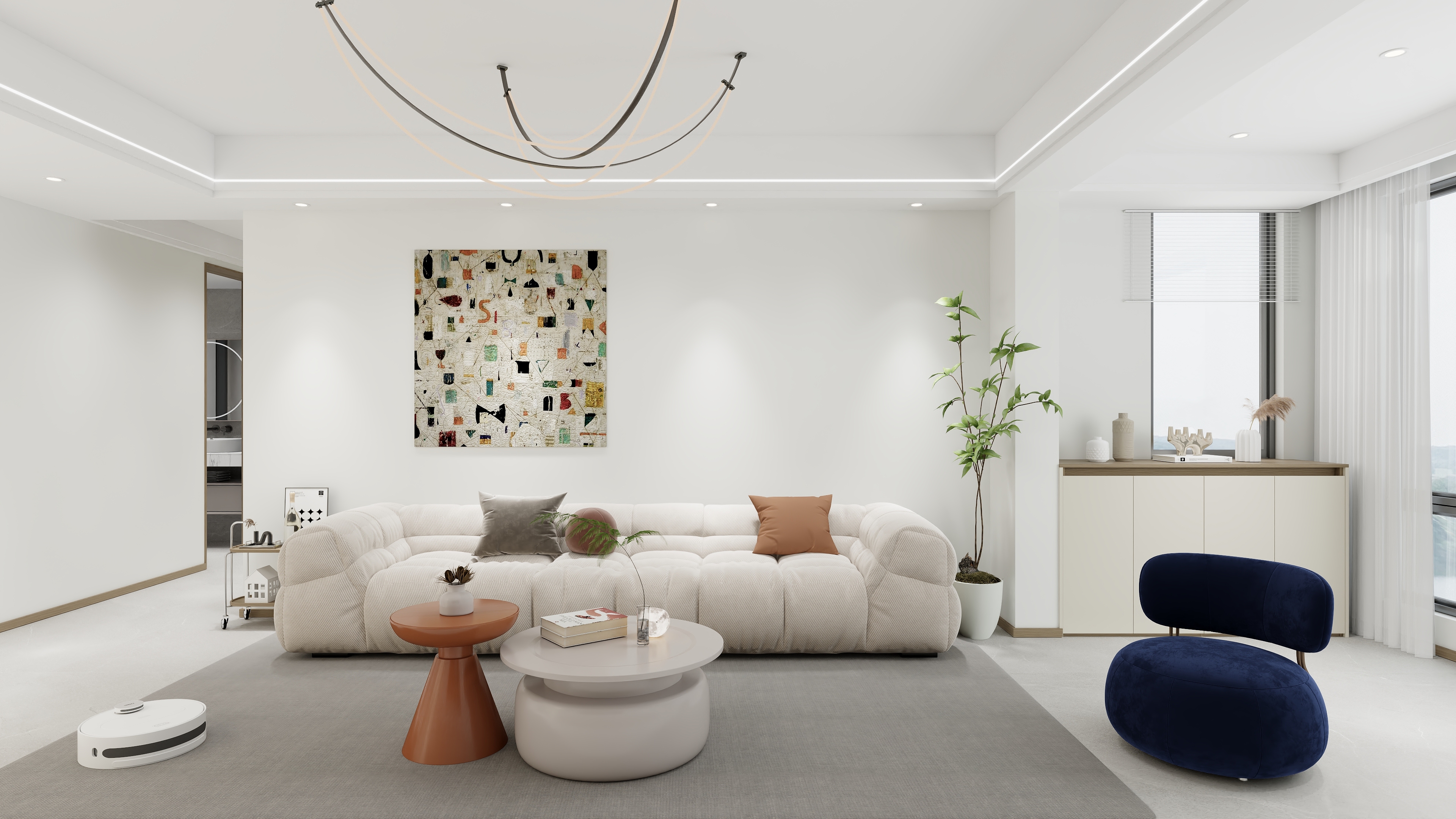 阳新诗尼曼整装-现代原木风+四室两厅-装修设计方案