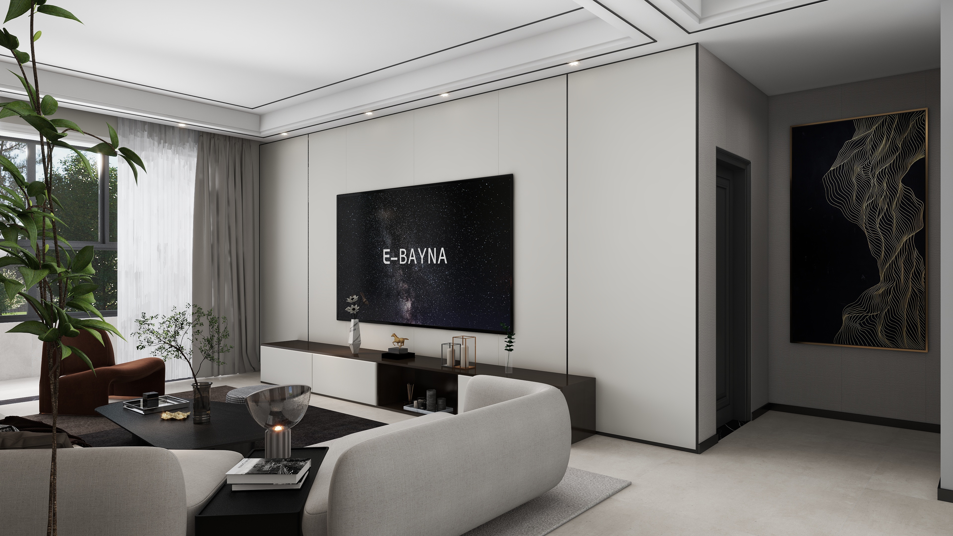 摩登时代lv-小区房109㎡3室-装修设计方案