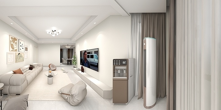 晓峰155a9923a8850-汀樾府2栋2楼114户型，奶油风-装修设计方案