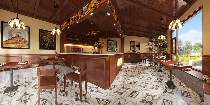 EkramDESIGN-烤鸡店-装修设计方案